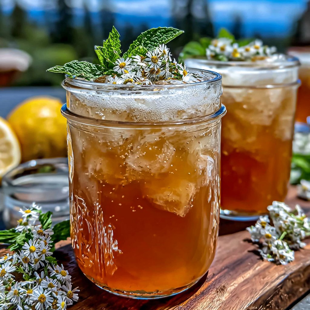 Golden Dandelion Lemonade Fizz