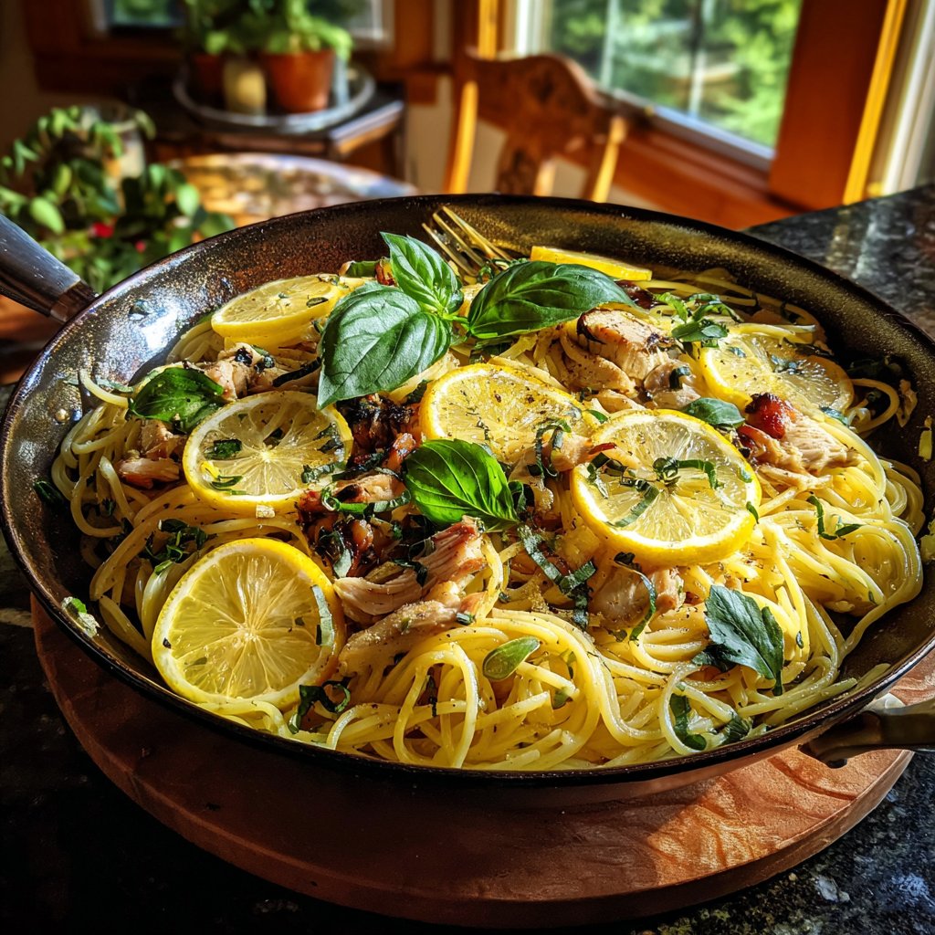 Lemon Roasted Chicken Pasta
