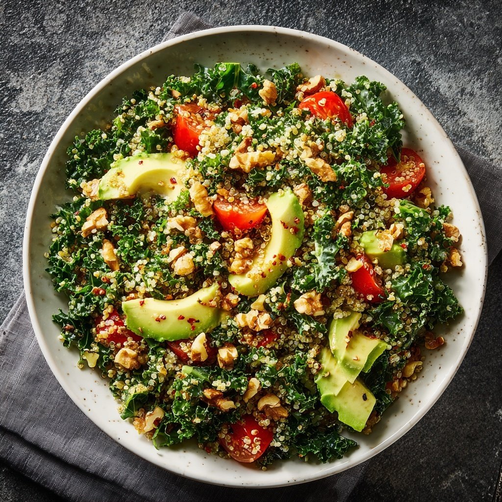 Nutty Quinoa & Kale Salad