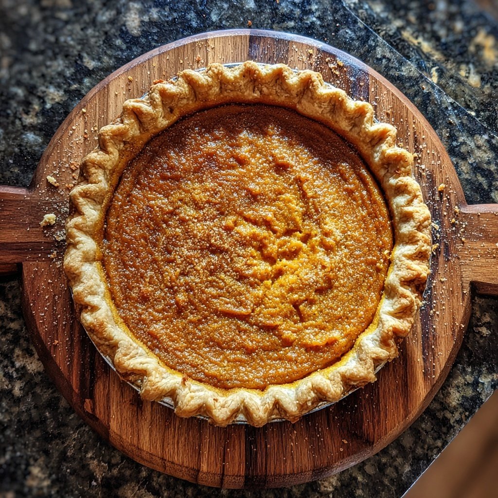 Festive Spiced Pumpkin Pie