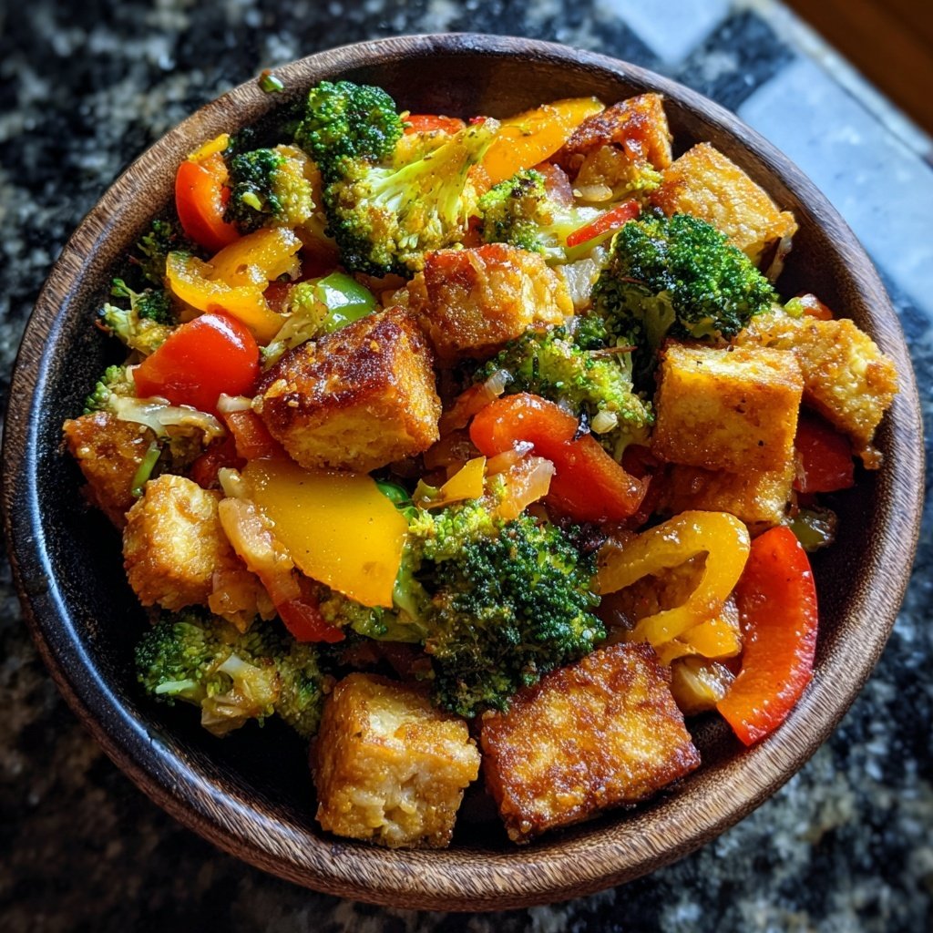 Crispy Tofu Vegetable Stir Fry