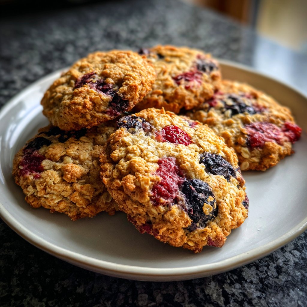Spring Berry Oatmeal Cookies