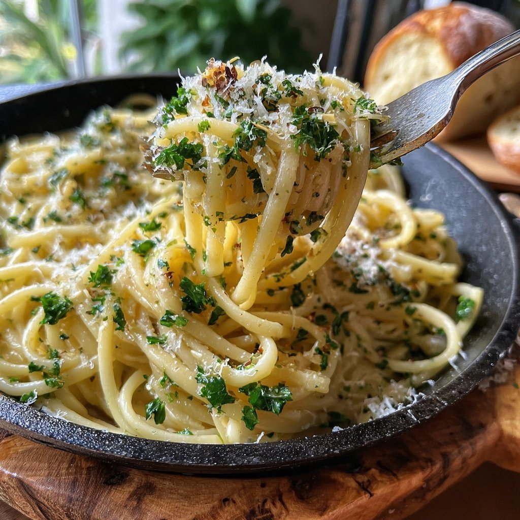 Quick Garlic Butter Pasta