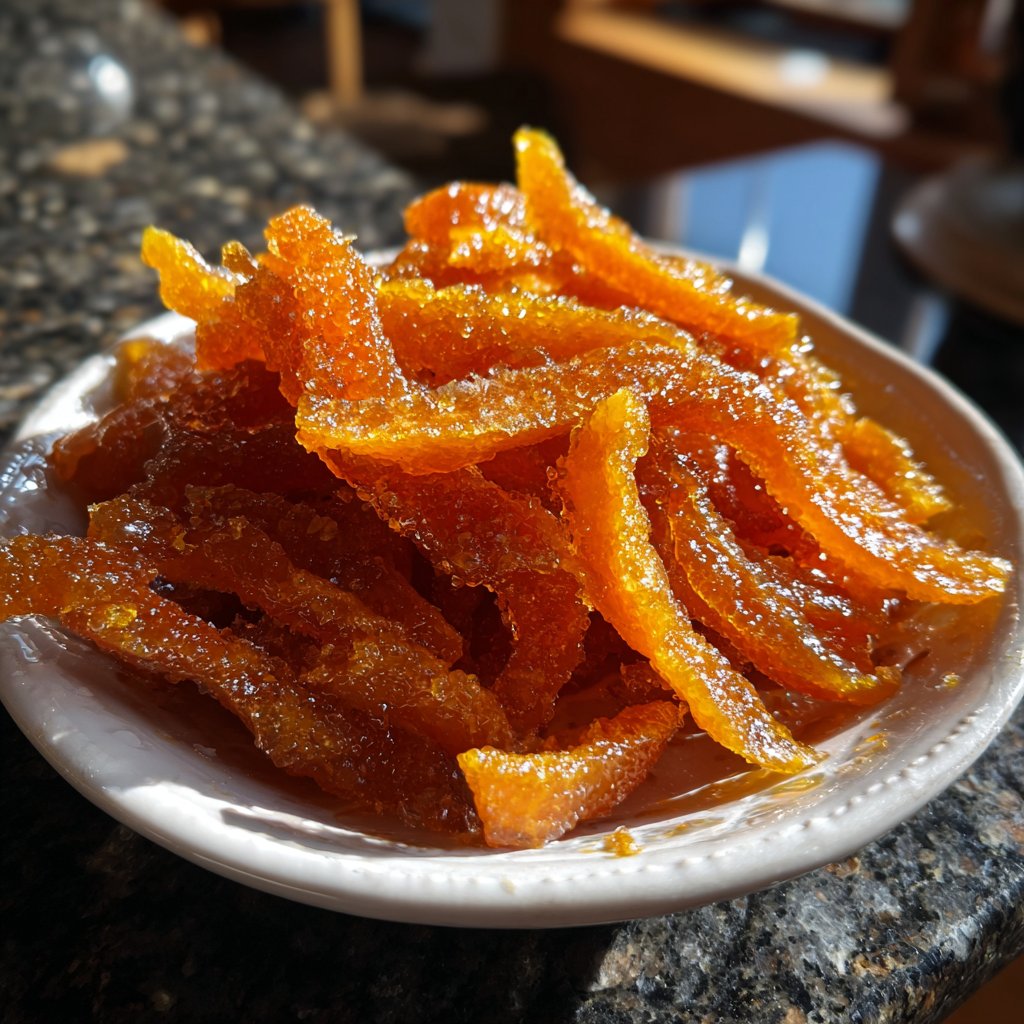 Candied Orange Peel Sweet Citrus Bites